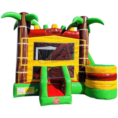 Moonwalk USA Palm Tree Combo XL Bounce House Wet/Dry Front View
