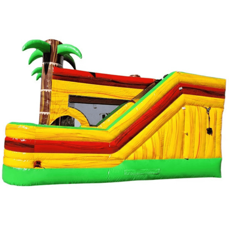 Moonwalk USA Palm Tree Combo XL Bounce House Wet/Dry Side View