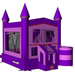 Moonwalk USA Pink Castle Combo Bounce House Wet/Dry Front Right View of 3D Render