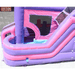 Moonwalk USA Pink Castle Combo Bounce House Wet/Dry Side Slide View
