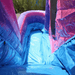 Moonwalk USA Pink Castle Combo Bounce House Wet/Dry Slide View