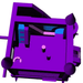 Moonwalk USA Pink Castle Combo Bounce House Wet/Dry Top View of 3D Render