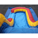 Moonwalk USA Pink Castle Module Combo Wet/Dry - Princess Bounce House with Slide Pool View