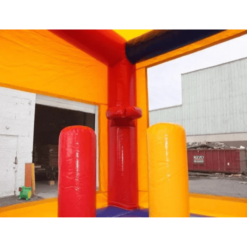 Moonwalk USA Pink Castle Module Combo Wet/Dry - Princess Bounce House with Slide Inside 3 in 1 Features