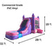 Moonwalk USA Pink and Purple Castle Combo Bounce House Wet/Dry Dimensions and Commercial Grade Specifications