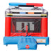 Moonwalk USA Police Car Bounce House Front View with Entrance Ramp