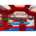 Moonwalk USA Police Car Bounce House Inside View of Pop Ups and Basketball Hoop Features