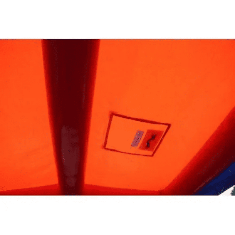 Moonwalk USA Rainbow Castle Bounce House Emergency Exit View