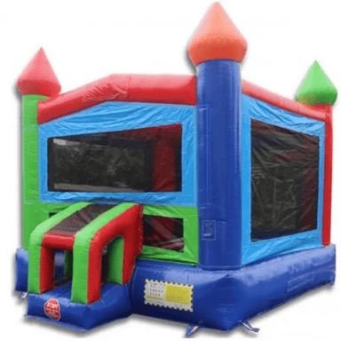 Moonwalk USA Rainbow Castle Bounce House Front Left View