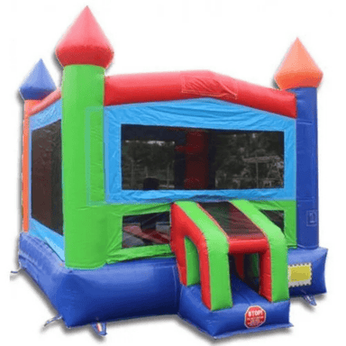 Moonwalk USA Rainbow Castle Bounce House Front Right View