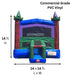 Moonwalk USA Ruby Castle Bounce House Dimensions and Commercial Grade Vinyl Information