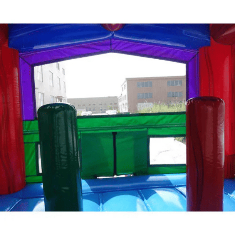Moonwalk USA Ruby Castle Bounce House Inside Pop Ups Feature