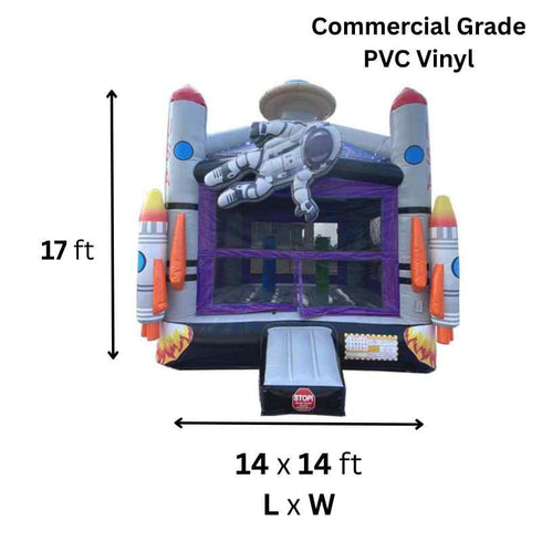 Moonwalk USA Space Bouncer B-053 14x14 space bounce house specifications