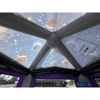 Moonwalk USA Space Bounce House Inside Space Roof Theme