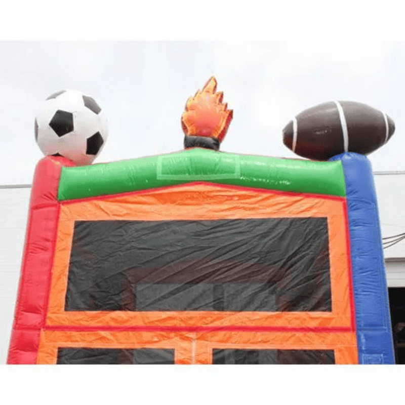 Moonwalk USA Sports Bounce House Front Low View