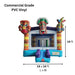 Moonwalk USA Tiki Bounce House Dimensions and Commercial Grade Vinyl Information