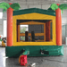 Moonwalk USA Tropical Bounce House Rear View with Blower Attached