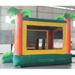 Moonwalk USA Tropical Bounce House Side View with Inside Pop Ups and Basketball Hoop Visible