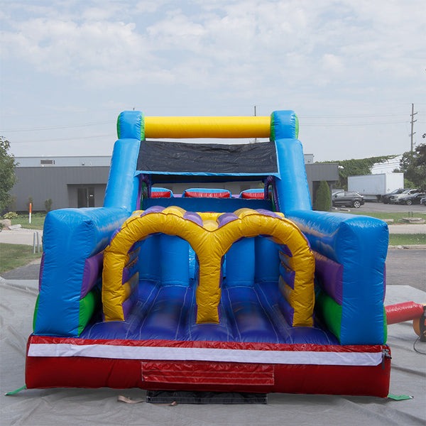 Moonwalk USA 40'L Obstacle Course in Rainbow