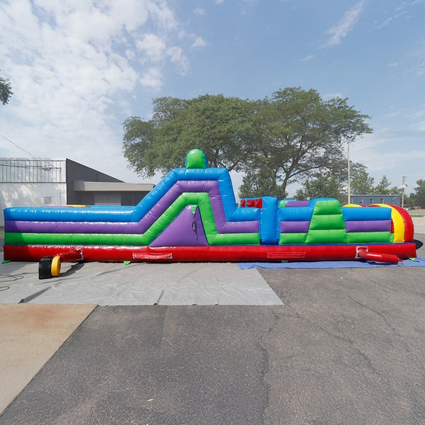 Moonwalk USA 40'L Obstacle Course in Rainbow