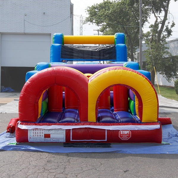Moonwalk USA 40'L Obstacle Course in Rainbow