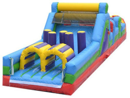 40 FT Rainbow Obstacle Course Rear View