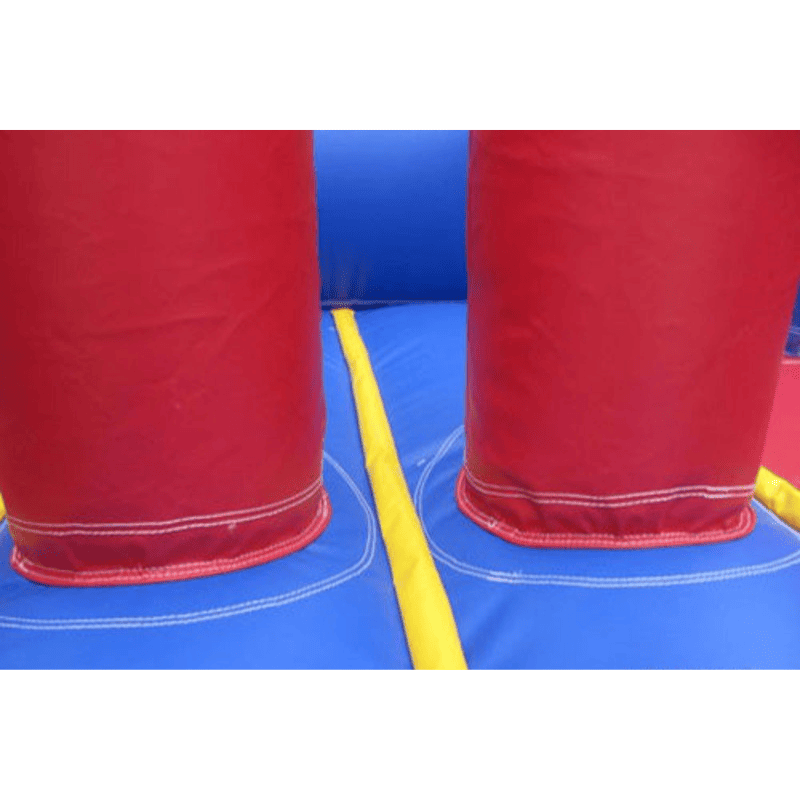 Eagle Bounce 40 FT Rainbow Obstacle Course Obstacles Close Up