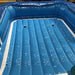 Pool View with Drains of 18 ft commercial water slide wet and dry 