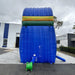 Rear View with Blower Attachment of Eagle Bounce Commercial 18 foot Inflatable Wet Dry Slide