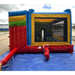 Rear View of Pirate Combo Bounce House with Pool and Slide by Eagle Bounce