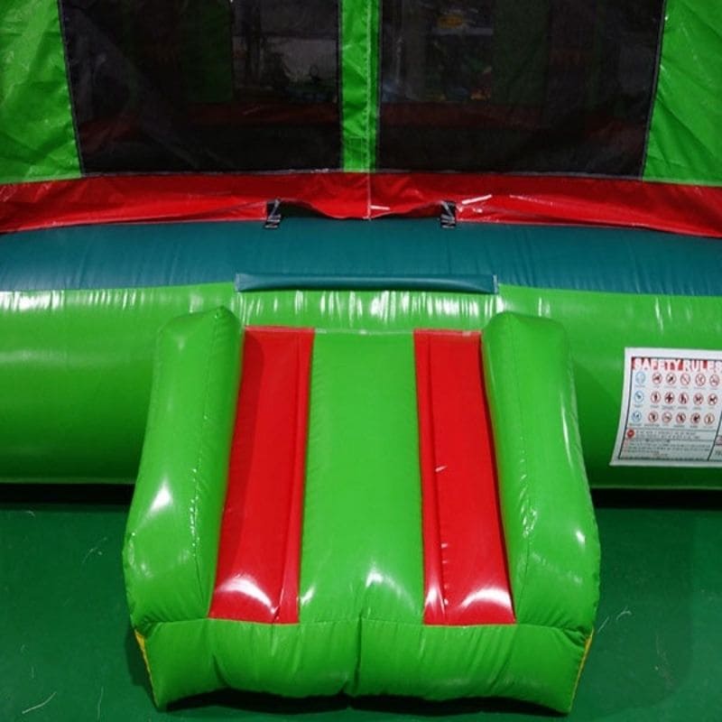 Entrance Ramp on Eagle Bounce Green Palm Tree Bounce House