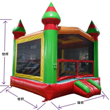 Fiesta Theme Bounce House dimensions chart