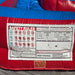 Eagle Bounce Close Up Safety Rules on Red and Blue Combo Bounce House