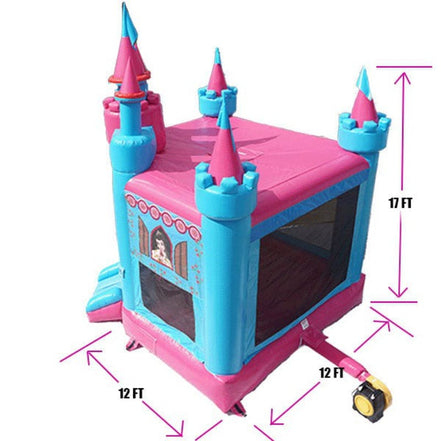 Dimensions of Princess Castle Bounce House 12ft