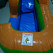 TB-C-010 Bottom of Slide View Palm Tree Combo Bounce House with Dual Lane Slides 