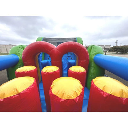 Obstacle Beams in 31 FT Rainbow Obstacle Course Wet and Dry