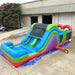 Eagle Bounce 31 ft Rainbow Obstacle Course Wet and Dry Front Left Outside View