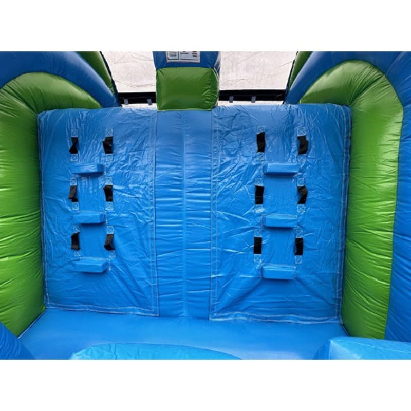 Eagle Bounce 31 ft Rainbow Obstacle Course Wet and Dry Ladder View