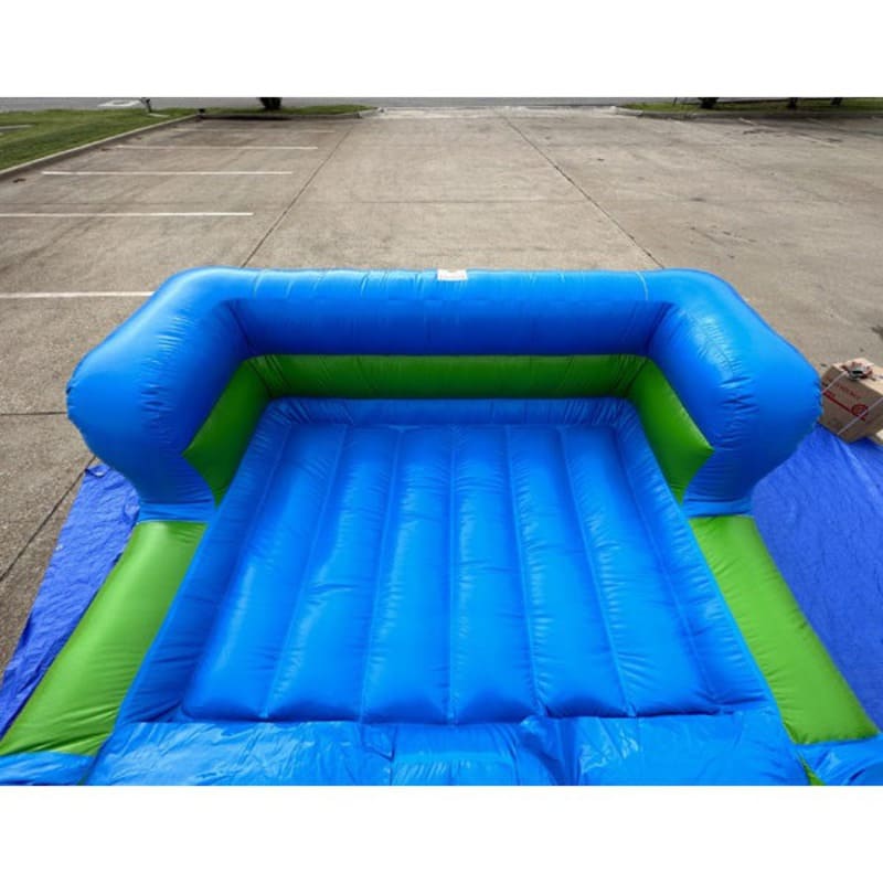 Eagle Bounce 31 ft Rainbow Obstacle Course Wet and Dry Pool View