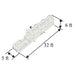 Dimensions View of Eagle Bounce Commercial Grade Rainbow Slip and Slide
