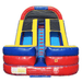 Moonwalk USA 18'H Dual Lane Wet n Dry Slide in Red and Blue Front