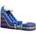 Front Right View of 18 FT Purple Wet and Dry Inflatable Slide 