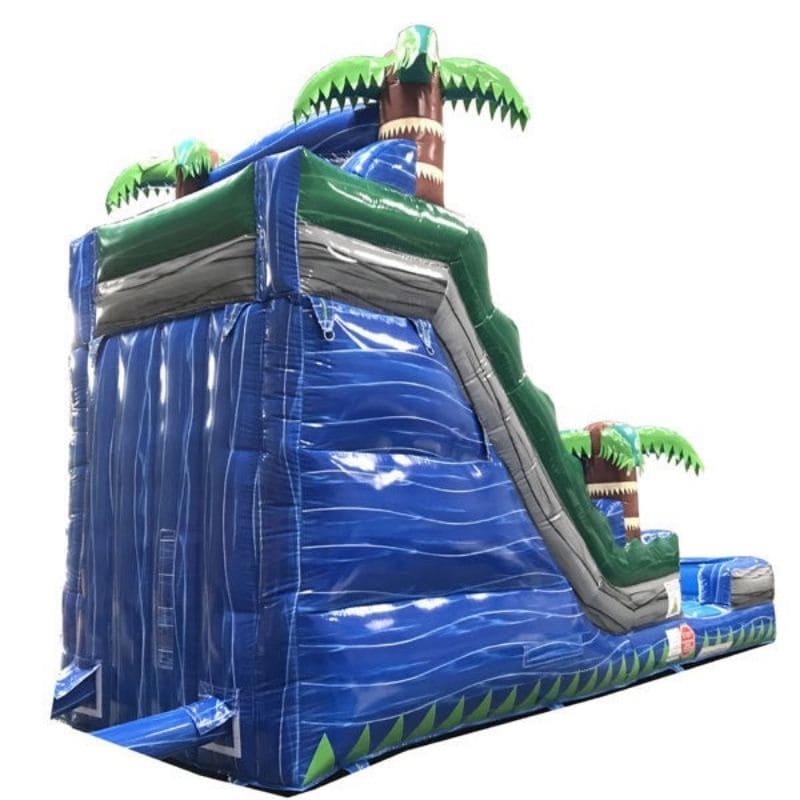 Rear Right View of Eagle Bounce 18 ft commercial water slide for Sale