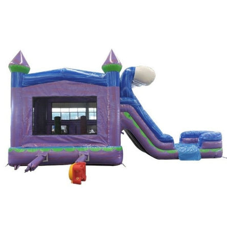 Eagle Bounce Wave Wet and Dry Combo Bounce House rear view