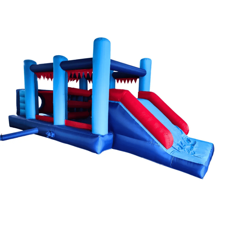 Avyna Royal Palace 2 Bounce House with Obstacle Course Front Right View on White Background