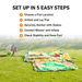 Avyna Royal Palace 2 Bounce House with Obstacle Course Set Up Instructions