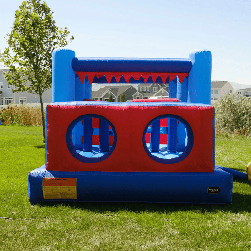 Avyna Royal Palace 2 Bounce House with Obstacle Course Entrance View Outside