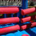 Avyna Royal Palace 2 Bounce House with Obstacle Course Inside Barrier Obstacles View
