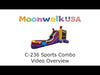 Moonwalk USA Sports Combo Bounce House with Slide Wet/Dry Video