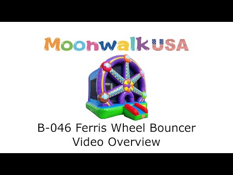 Moonwalk USA Inflatable Ferris Wheel  Bounce House Video (B-046)

